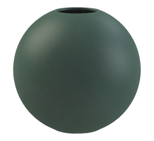 Ball vase 10 cm mørk grønn fra Cooee Design