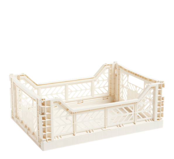Colour Crate 26,5x34,5x14 cm offwhite oppbevaringskasse. fra HAY