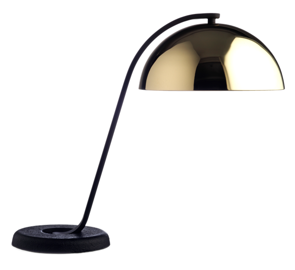 Cloche lampe polert brass sort fra HAY