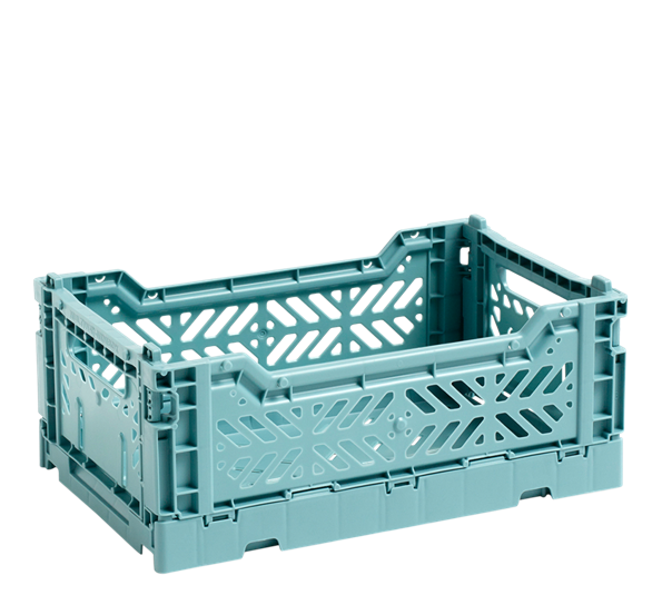 Colour Crate 17x26,5x10,5 cm teal oppbevaringskasse fra HAY