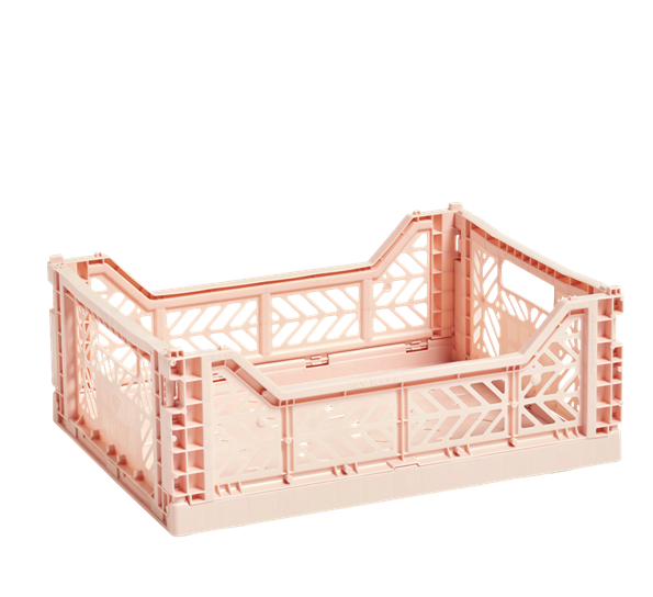 Colour Crate 26,5x34,5x14 cm soft pink oppbevaringskasse fra HAY