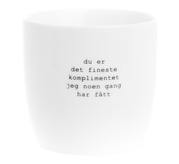 Krus Komplimentet 30 cl hvit fra Sögne Home