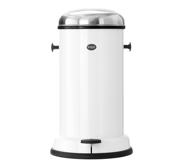 Vipp15 pedalbøtte 14 liter hvit fra Vipp