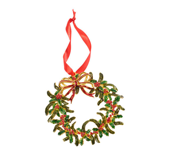 Winter Collage Accessoires julekrans henge metall 12 cm fra Villeroy & Boch