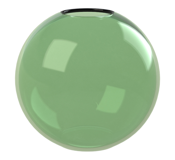 Ball vase glass 25 cm grønn fra Cooee Design