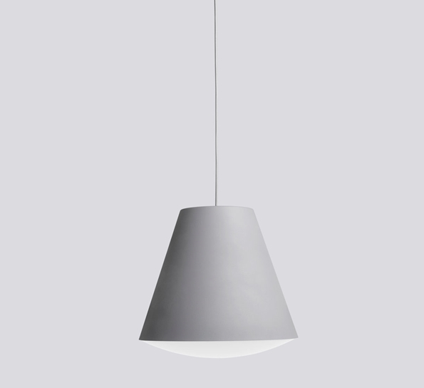 Sinker L pendant dusty grey fra HAY