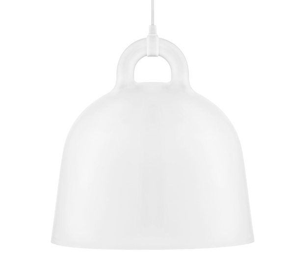 Bell lampe medium hvit fra Normann Copenhagen