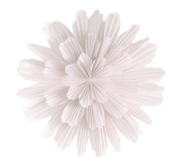 Snöblomma adventsstjerne 44 cm hvit fra Watt & Veke