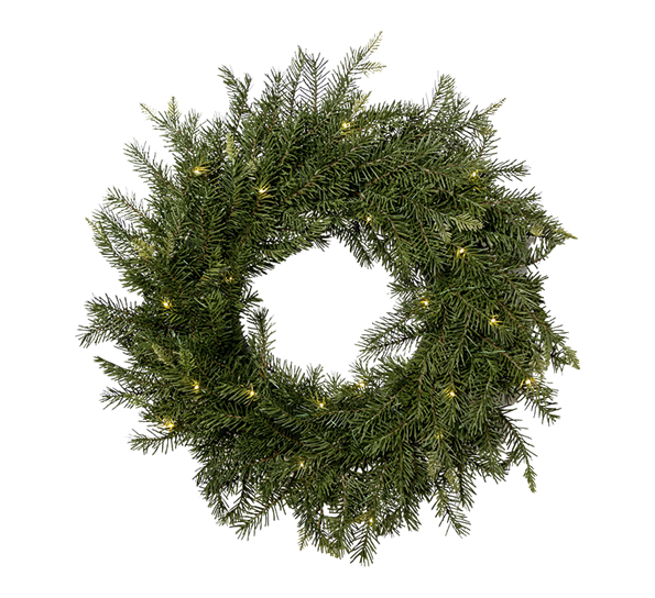 Krans med lys 65 cm fra Mr. Plant