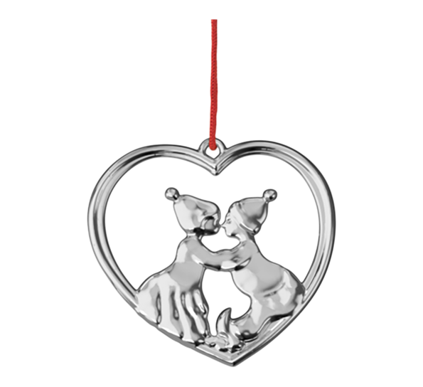 Karen Blixen kysse nissen h6,5 forsølvet fra Rosendahl