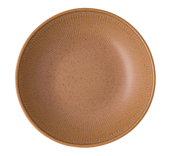 Clay Earth tallerken dyp 23 cm lys brun fra Thomas