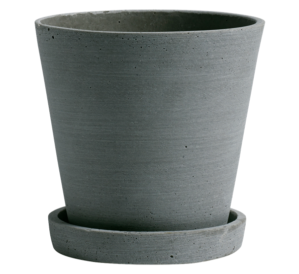 Flowerpot potteskjuler med fat M grønn fra HAY