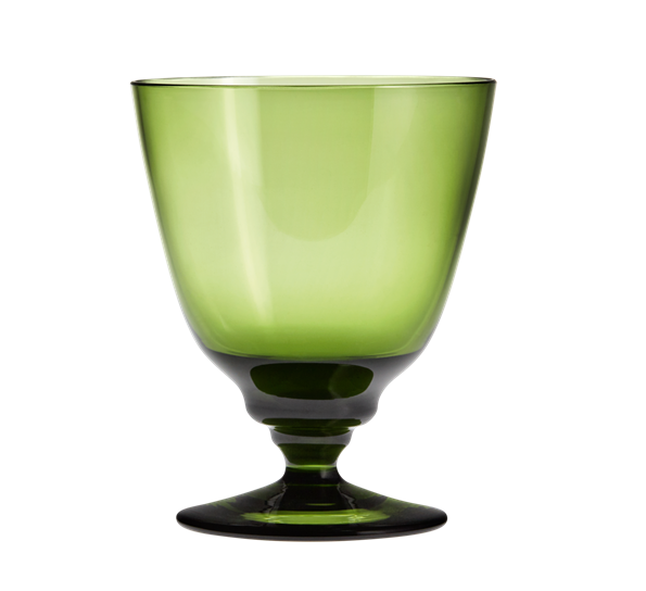 Flow vannglass med stett olivengrønn 35 cl fra Holmegaard