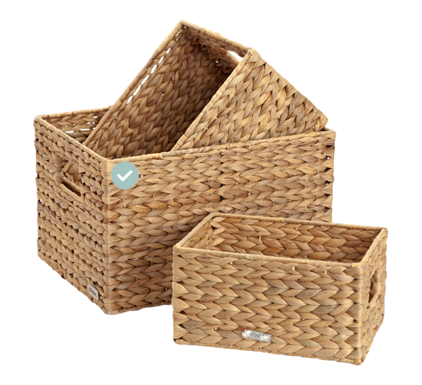 Lily kurv 20x24x32 cm vannhyasint natur fra Dixie
