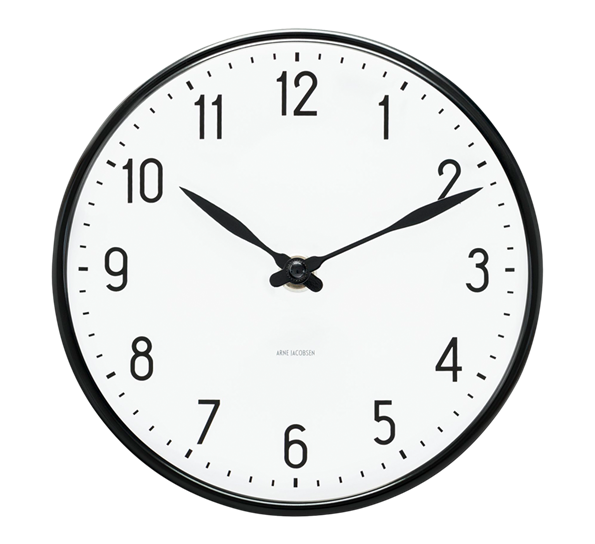 Station veggklokke 29 cm fra Arne Jacobsen klokker