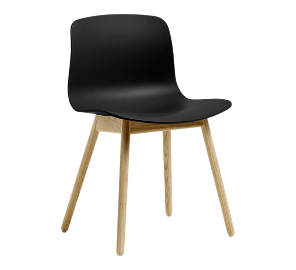 AAC12 stol lakkert eik sort fra HAY