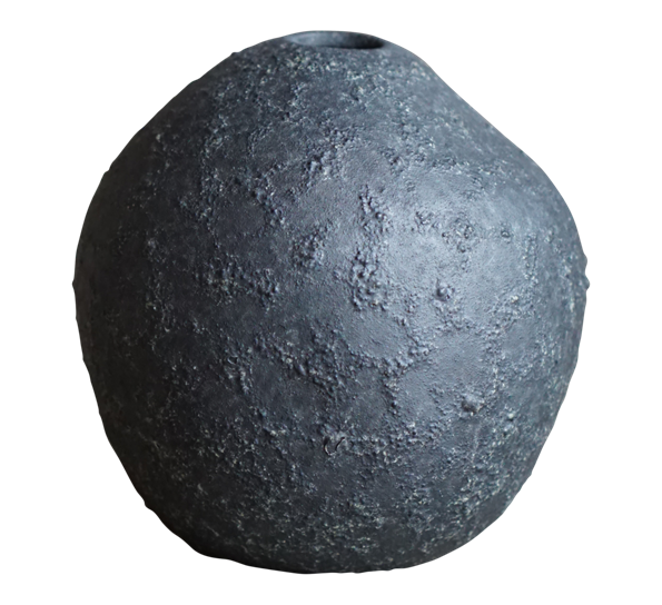 Miniature vase sort ø11cm h11cm fra DBKD