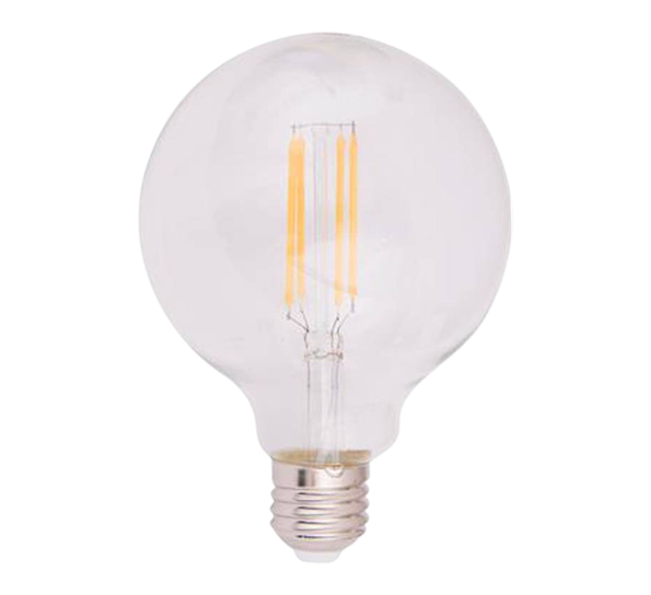 Globe LED-lyspære 80 mm 4W E27 450 lumen fra Flavia