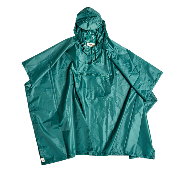 Mono regnponcho grønn fra HAY