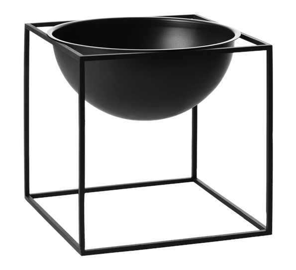 Kubus skål stor sort fra By Lassen
