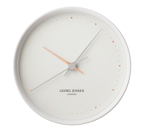 HK veggklokke ATWTP hvit fra Georg Jensen