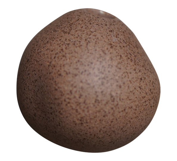 Miniature veggvase brun ø8cm d5cm fra DBKD