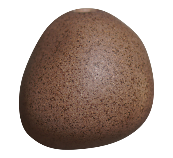 Miniature veggvase brun ø9cm d6cm fra DBKD