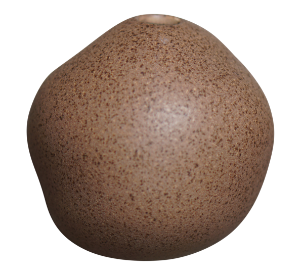 Miniature veggvase brun ø11cm d7cm fra DBKD