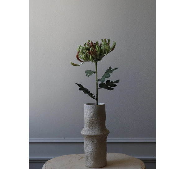 Kunstig blomst Semi-Cactus Dahlia Georgin brun fra Botanè Studios