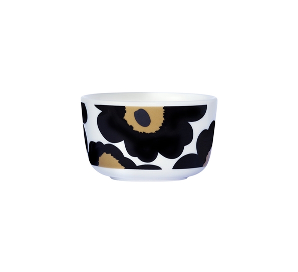 Unikko skål 2,5 dl hvit sort fra Marimekko