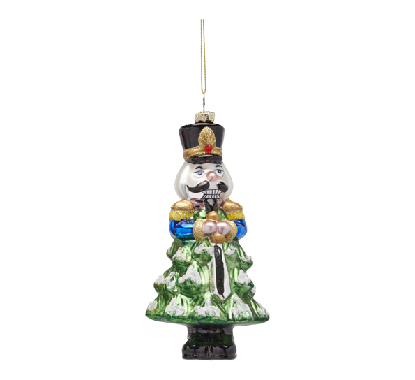 <p>Juletrepynt nøtteknekker 16,5 cm sort fra EDG</p>
