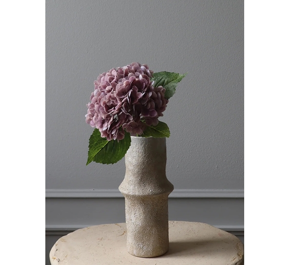Kunstig blomst Hydrangea Hortensia lyselilla fra Botanè Studios
