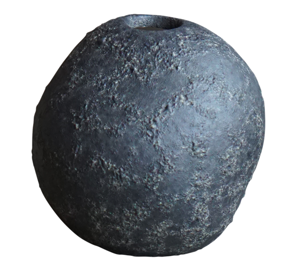 Miniature vase sort ø8cm h8cm fra DBKD