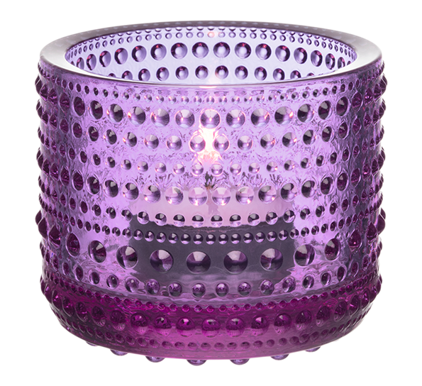 Kastehelmi ametyst lyslykt 64mm fra Iittala