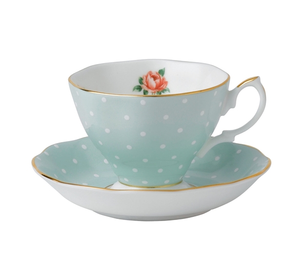 Polka Rose Vintage Tekopp over under fra Royal Albert