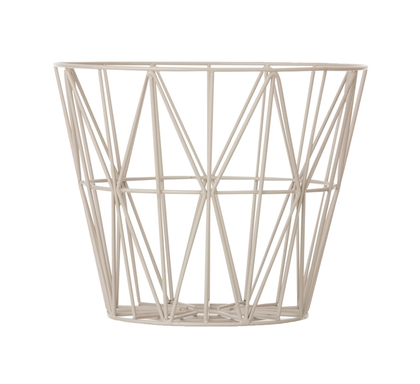 Wire kurv grå stor fra Ferm Living