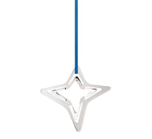 CC 2021 juleornament firetakket stjerne palladium fra Georg Jensen