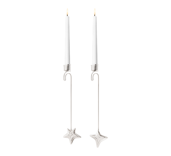 CC 2021 lysholder firetakket og femtakket stjerne palladium fra Georg Jensen