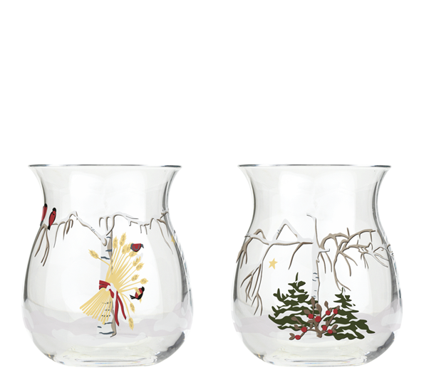 2021 julelyslykt h7,5 cm 2-pk fra Holmegaard