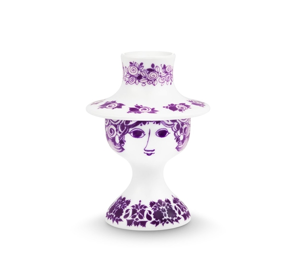 Rosalinde lysestake 12 cm lilla fra Bjørn Wiinblad