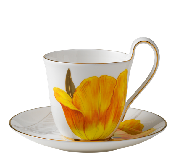 Flora kopp med skål tulipan 27 cl fra Royal Copenhagen