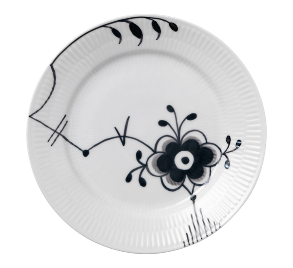 Sort Mega dessertasjett 19cm No. 6 fra Royal Copenhagen