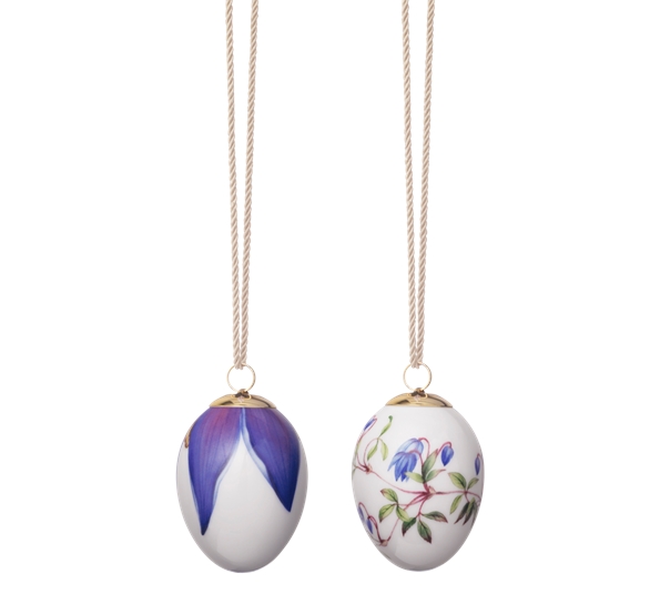 Påskeegg 2019 2Stk Klematis Klematis kronblad fra Royal Copenhagen