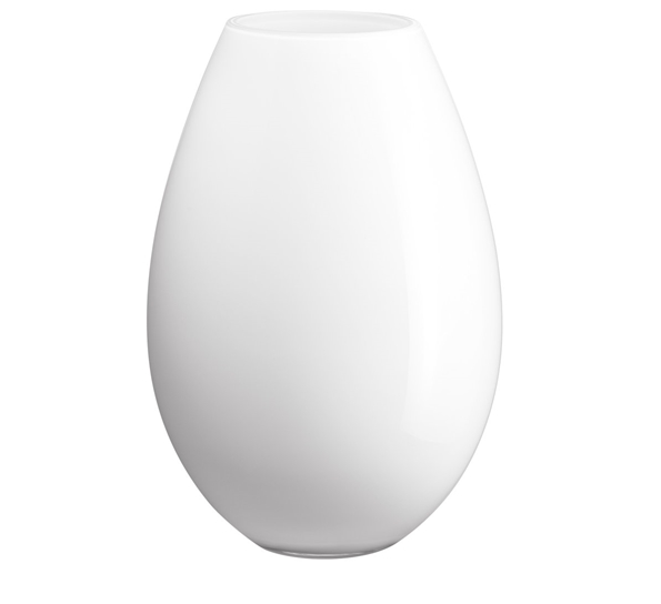 Cocoon gulvvase hvit fra Holmegaard