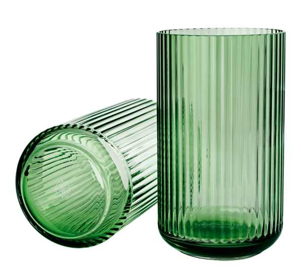 Lyngbyvase glass 25 cm copenhagen green fra Lyngby