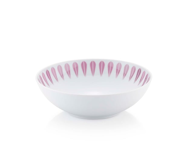 Lotus tallerken dyp 18 cm rosa fra Lucie Kaas