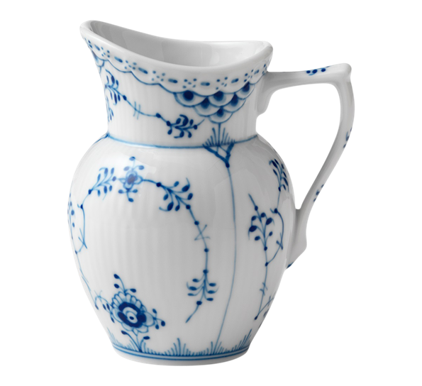 Musselmalt Halvblonde fløtemugge 17 cl fra Royal Copenhagen