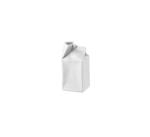 Do Not Litter melkekartongvase 14 cm fra Rosenthal