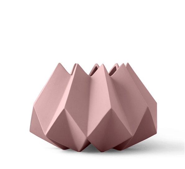 Folded vase lav taupe fra Audo Copenhagen