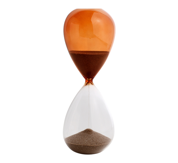 Time L timeglass 30 minutt brent oransje fra HAY